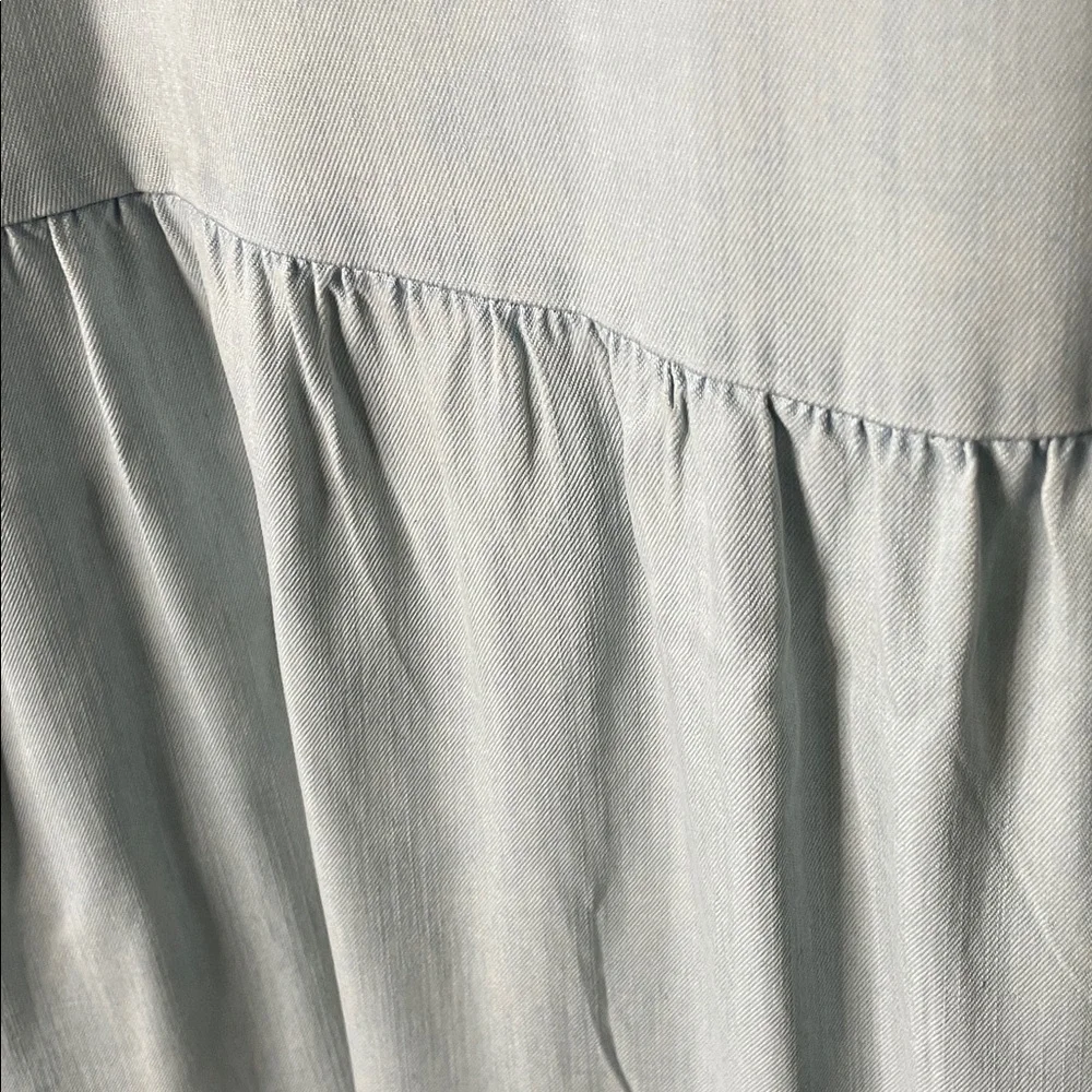 Serra Light Blue Casual Button-Down Dress - Picture 5 of 9
